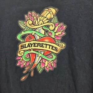 Buffy The Vampire Slayer T Shirt Mens XL Slayerettes Graphic Black Y2K Grunge